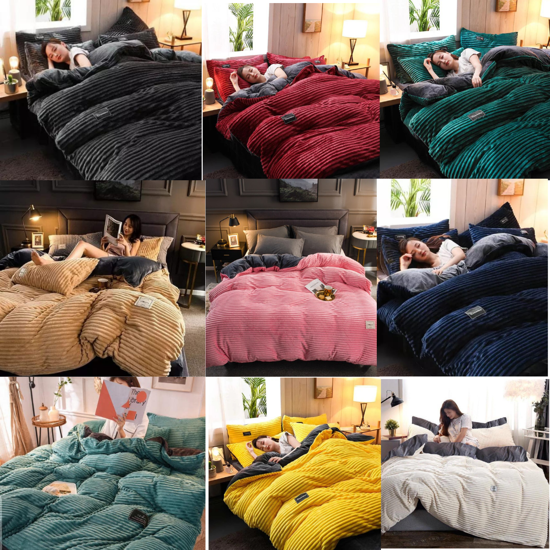 4Pc Velvet Fleece Duvet (6x7)