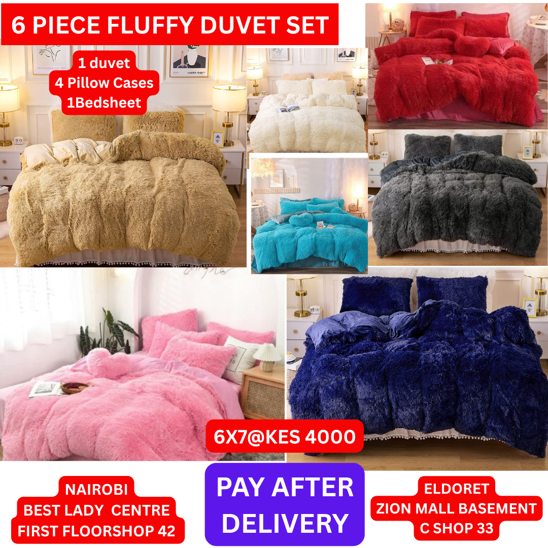 6Pc Fluffy Duvet ( 6x7)