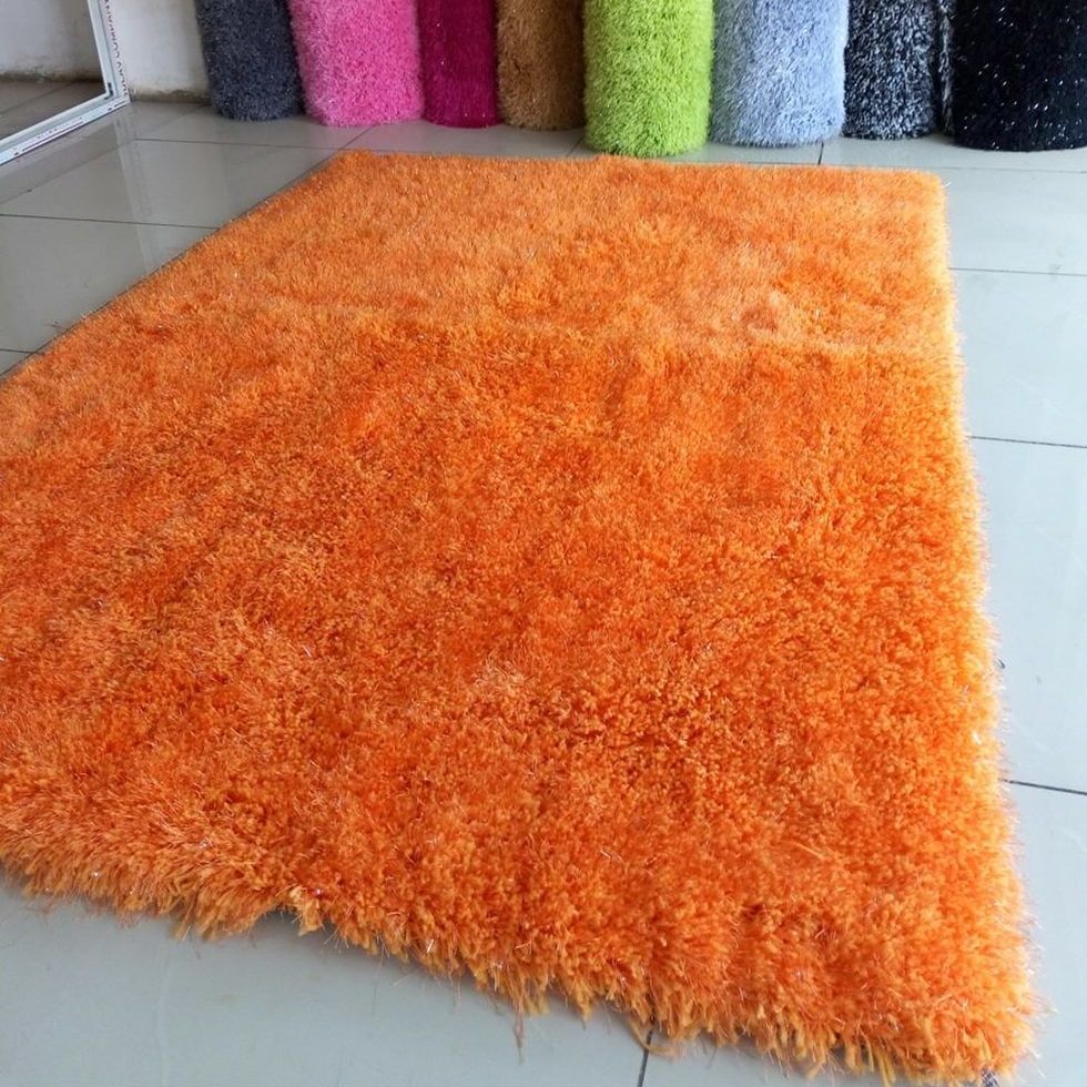 7*8 FLUFFY CARPET(ORANGE)