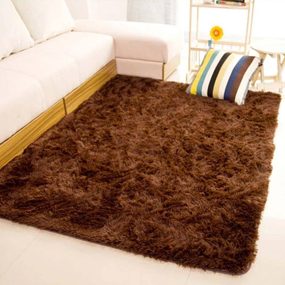 7*10 FLUFFY CARPET(DARK CHOCOLATE)