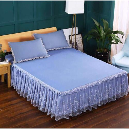 4*6 3PC BED SKIRT(Blue)