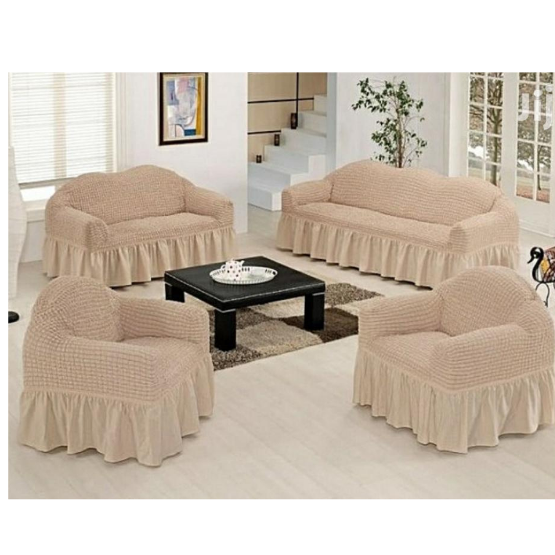 Turkish Sofa Covers(3+2+1+1)Light Beige