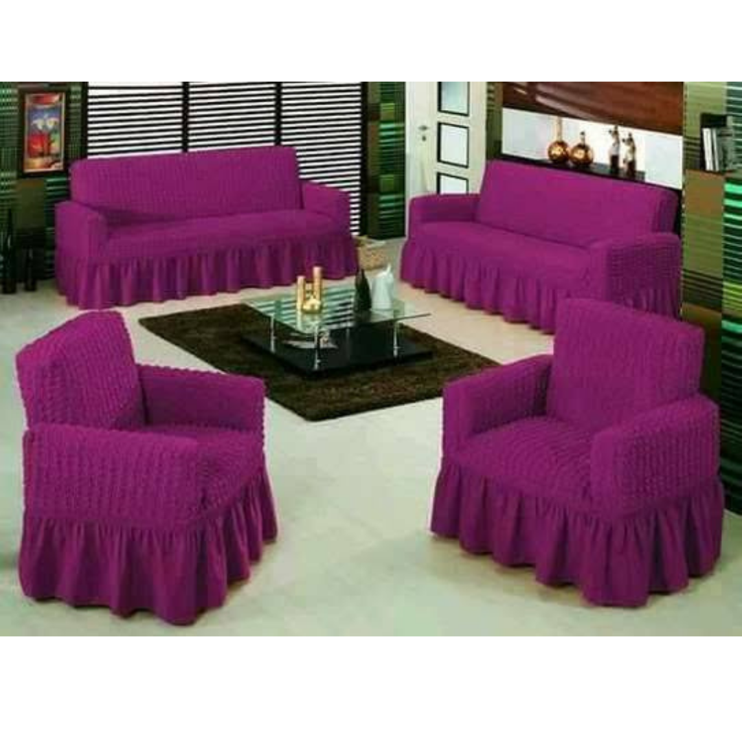 Turkish Sofa Set Covers(3+1+1)Pur[ple